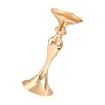 thumbnail image 2 of pitrice Long Stand Metal Candle Tea Light Holder Candlestick Flower Vase Gold-S, 2 of 6
