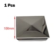 thumbnail image 1 of 1Pc Square Post Cap Stainless Steel To Steel Galvanized Cover Pyramid Shape Cap Home Garden Column Decoration Supplies 1Pcs 100mm, 1 of 9