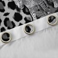 thumbnail image 4 of Feelyou 3D Grey Leopard Black Out Curtains, Fashion Cheetah Print Curtains Pack of 2 (42x63 Each), Jungle Wildlife Animal Bedroom Curtains, Curtains and Drapes Decor, 4 of 6