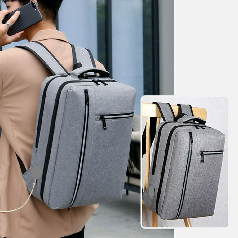 Backpack With Wheels Luggage Spinner Carry On Airplane Travel Flight Laptop  Bag