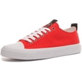 thumbnail image 6 of Guess Ederla Women's Low Top Lace Up Cotton Fabric Casual Sneakers In Red Size 10, 6 of 6
