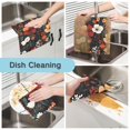 thumbnail image 2 of Yayeee 6 Pack Kitchen Dish Cloths for Washing Dishes Soft Absorbent Microfiber Towels, Red Flowers Pattern, 2 of 9