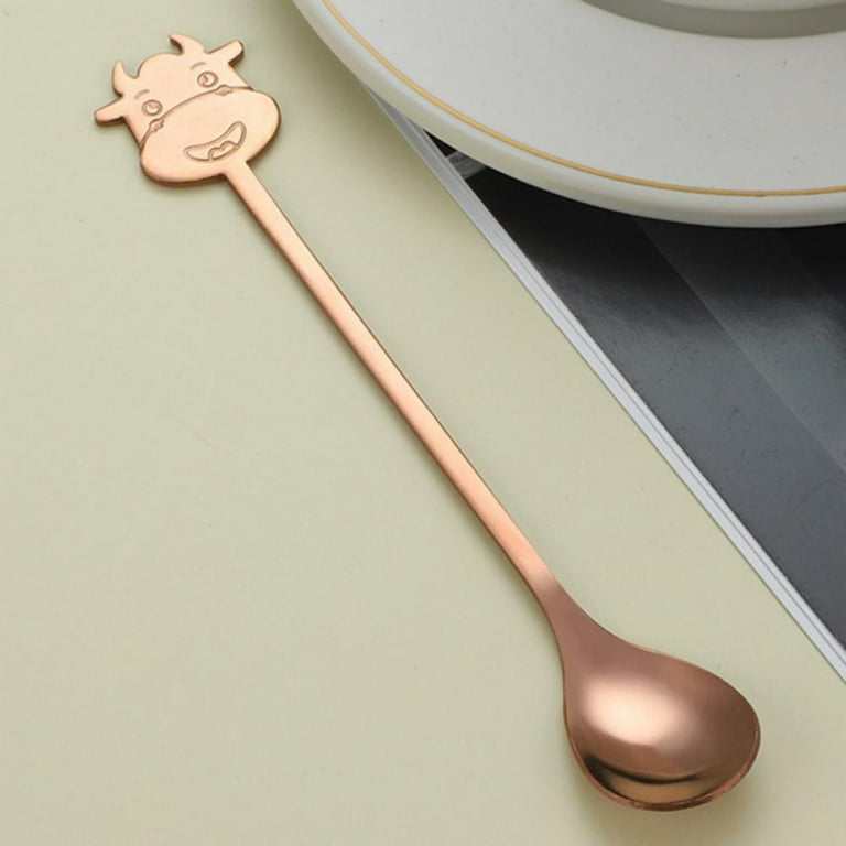 BOLLSLEY 2Pcs Stainless Steel Dinnerware Set Spoon Tea Spoon Dessert Coffee  Ice Cream Spoons Kitchen Accessories Bar Tools With Long Handle 