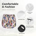 thumbnail image 4 of Salouo Colourful Horses Print Women's 2 in 1 Running Shorts Double-Layer Shorts Athletic Workout Gym Yoga Shorts Running Shorts for Women-X-Large, 4 of 7