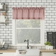 thumbnail image 3 of No. 918 Parkham Farmhouse Plaid Semi-Sheer Rod Pocket Kitchen Curtain Valance and Tier Set, 54" x 24", 3 of 8