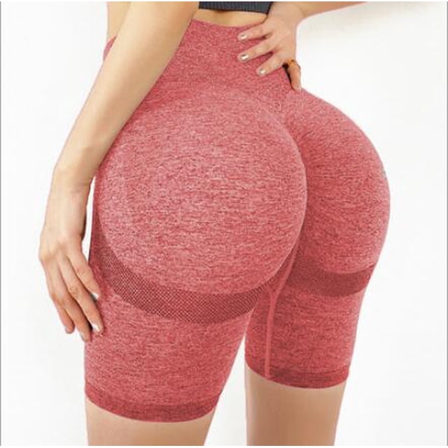 Pantalones cortos deportivos de Yoga de cintura alta ajustados con realce de cadera para mujer Tan Jianjun unisex
