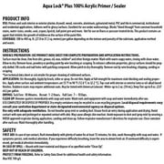 Insl-x Aqua Lock Plus Black Water-Based Acrylic Primer and Sealer 1 gal.