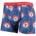 thumbnail image 2 of Men's Pair of Thieves Royal/Black Texas Rangers Super Fit 2-Pack Boxer Briefs Set, 2 of 5