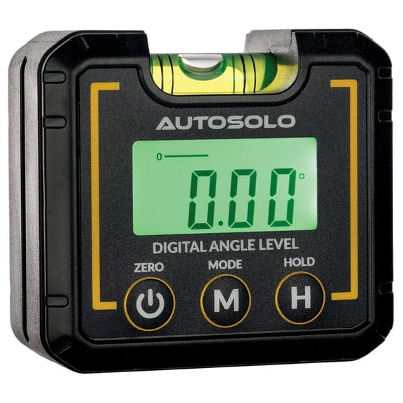 AutoSolo Digital Angle Level with Magnetic Base & Torpedo Level Vial