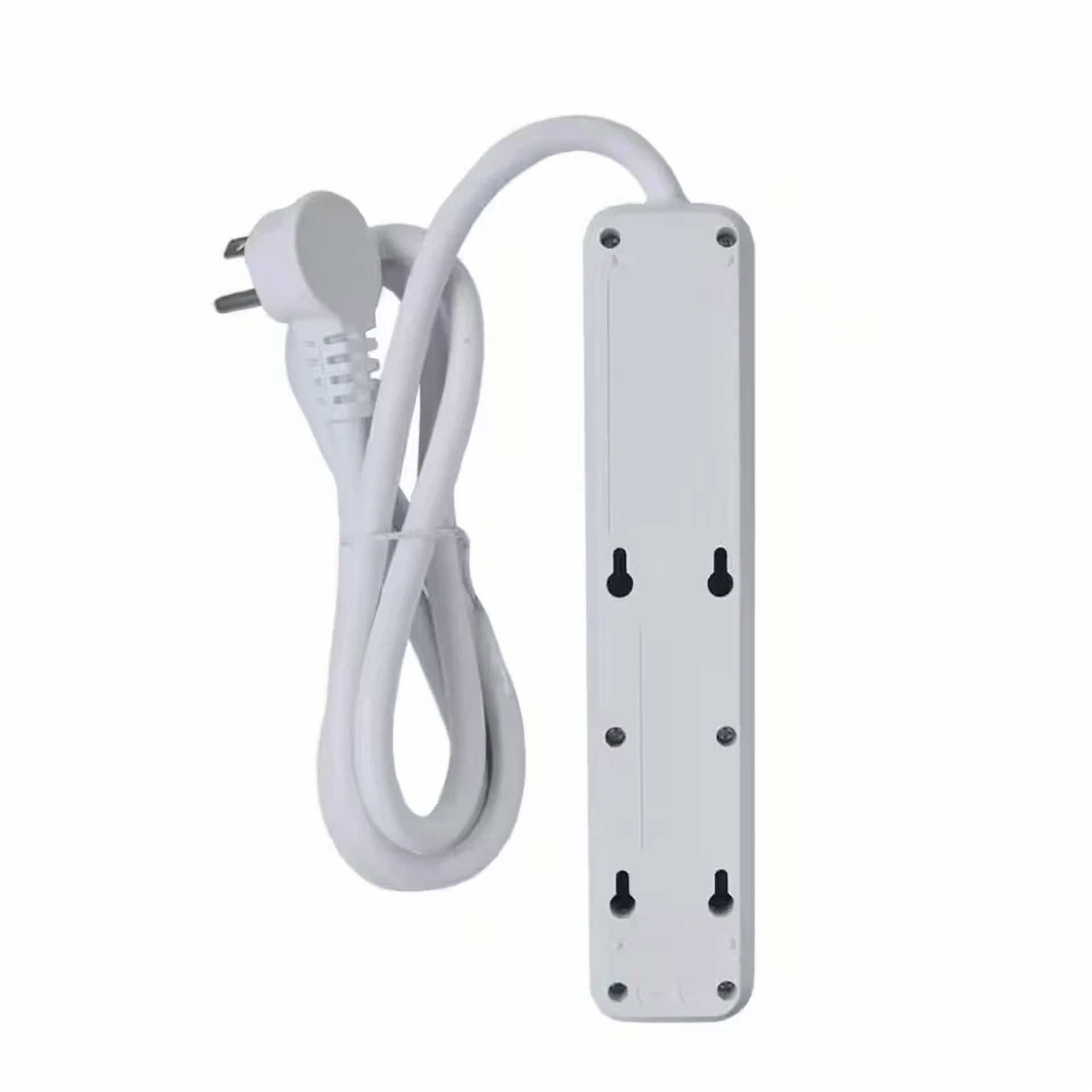 CRESTIN- New 6-Outlet Power Strip 2-Pack With 4Ft Cord, Right Angle Plug Perfect For Home