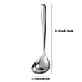 thumbnail image 4 of Cuchara de acero inoxidable 304 para cubiertos, cuchara grande espesa para sopa, bufé, olla caliente pequeña, cuchara para condimentos, cuchara para aceite, cocina, 4 of 8