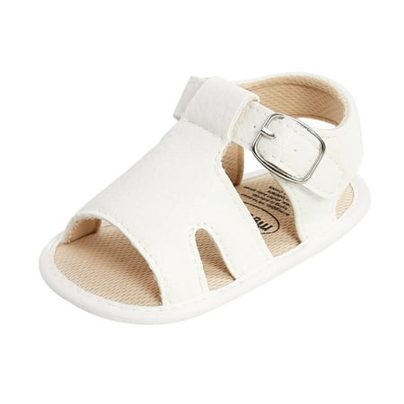 

Relanfenk Baby Sandals Boys Girls Soft Non-Slip Rubber Sole Prewalker Flat Walking Shoes