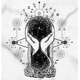 thumbnail image 2 of Hourglass Hands Crystal Ball Celestial Zip Hoodie Sweatshirt Women Brisco Brands L, 2 of 6