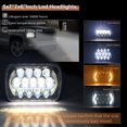 thumbnail image 4 of 5X7" 7x6" inch Rectangle LED Headlight DRL Light for Toyota Pickup Truck, 4 of 7