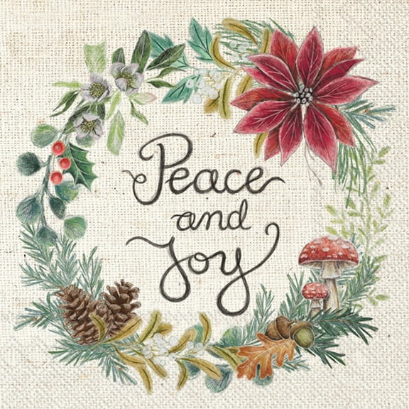 Peace and Joy Paper Cocktail Napkins