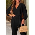 thumbnail image 2 of Mono Enterizo PRETTYGARDEN Cuello en V Manga Larga Talla L Negro, 2 of 7