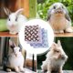 thumbnail image 4 of Alfombrilla de cama de forro polar para mascotas, conejo, chinchilla, hámster, almohadilla cálida para nido (rosa L) Likrtyny Para estrenar, 4 of 9