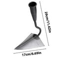 thumbnail image 3 of Stainless Steel Gardening Hoe - Durable Digging Tool for Weeding, Planting & Trenching - Heavy Duty Flower & Vegetable Garden Shovel - Agricultural Hand Tool (1-Pack), 3 of 9