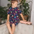 thumbnail image 4 of Balery mushroom Skull star Conjunto de Pijama Infantil de Manga Corta con Estampado – Ropa de Dormir de Algodón Suave-Medium, 4 of 6