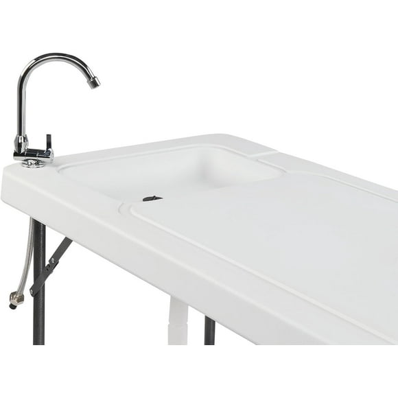 115 * 59 * 94.5cm White Outdoor Killing Table Picnic Table Rectangle