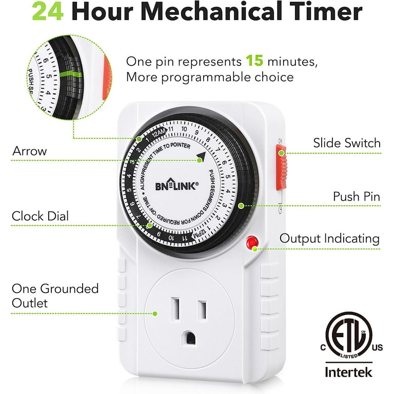 Intertek 24 Hour Mechanical Timer Instructions | informacionpublica ...