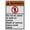 Warning Sign 4, variant on Dangerous Mine Shafts No Pass Sign, Industrial Caution Danger Sign 8"x12" UV Resistant for Outdoor Mining Dangerous Shaft Zone