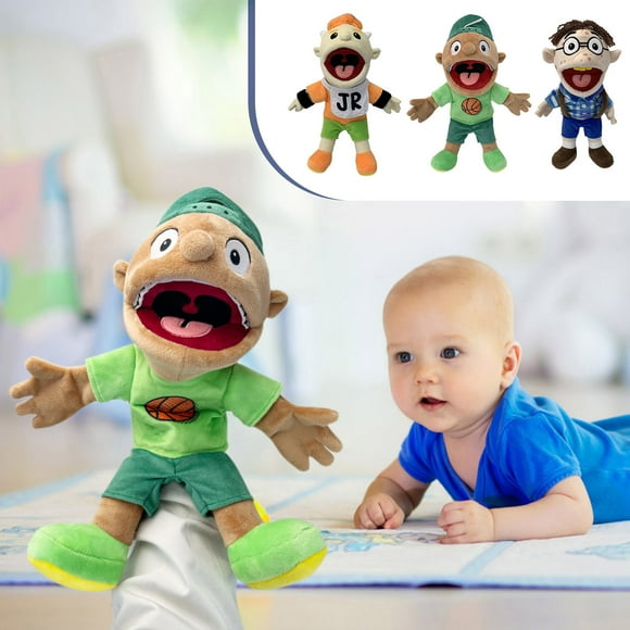 Jeffy Puppet Plush Toy Doll - 3PCS 15.7" Hand Puppets Jeffy Parent-Child Interaction Plush Puppets Jeffy, for Kids Ages 2-8 Jeffy (40cm)