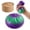 I005- Green Purple Gradient, variant on Giant Glitter Dumpling, Giant Dumpling Squishy, Mega Rainbow Dumplings, Large Stress Relief Sensory Ball for Adults-1