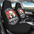 thumbnail image 4 of POLERO Eagle 250 Years Freedom Print Breathable Vehicle Seat Covers for Automotive, Polyester Fabric Removable Front Seat Cover Sedan, 4 of 13