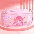 thumbnail image 7 of KTFgvq Large Capacity Pencil Case, Multi-Functional Stationery Bag for, Cute High-Appearance Pen Box, Keeps Supplies Organized, 8.27", 7 of 7