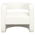thumbnail image 4 of SAFAVIEH Couture Anissa Modern Linen Solid Accent Chair, White, 4 of 13