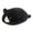 Black, variant on Crouching Cat Plush – Soft Ginger Cat Stuffed Animal with High-Elastic PP Cotton – Kawaii Cat Pillow for Relaxation, Nap, Home Decor – Yellow