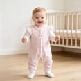 thumbnail image 2 of Newborn Baby Girl Clothes Cotton Bubble Romper Preemie Newborn Baby Girl Summer Outfit Long Sleeves Ruffle Smocked Tulle Romper Dress Jumpsuit Clothes,ruffle smocked romper 0-3 Months, 2 of 6