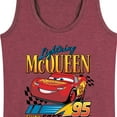 thumbnail image 3 of Disney's Cars - Lightning McQueen Think Fast - Women's Racerback Tank Top, 3 of 5