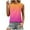 Hot Pink, variant on Summer Tank Top for Women Sleeveless Gradient Color Top Fashion Tank Shirt Loose Round Neck Casual Tunic Blouse S-2X Olive Green