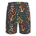 thumbnail image 6 of Kdxio Berries and Flowers Pattern Mens Casual Shorts - Drawstring Summer Beach Sports Shorts for Men, 6 of 9