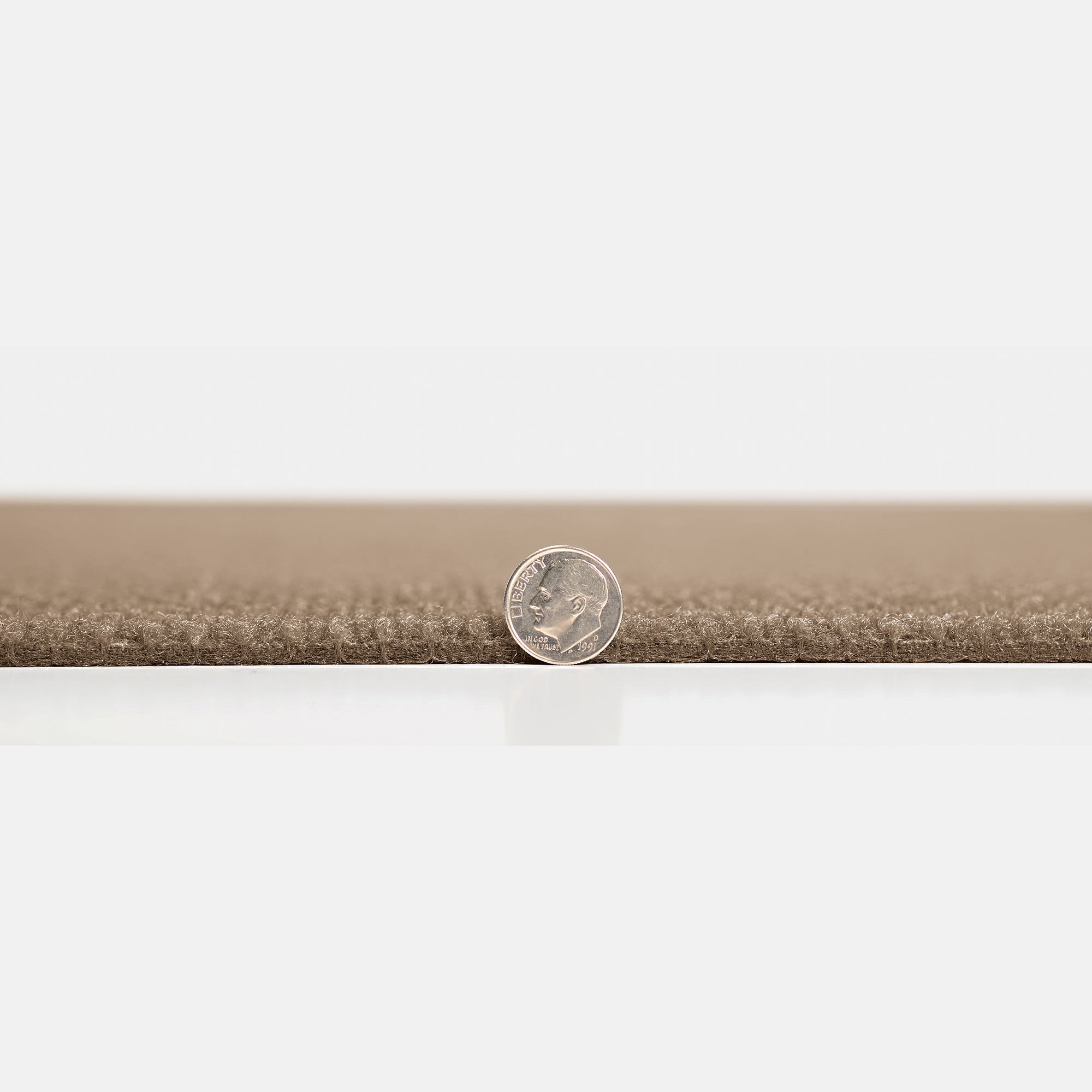 Prominence Taupe Carpet Tiles - 24" x 24" Indoor/Outdoor, Peel and Stick Carpet Tiles - 60 sq. ft. per box – Pack of 15 Tiles