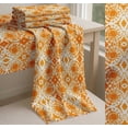 thumbnail image 6 of Soimoi Orange Cotton Cambric Fabric Swirl Tie-Dye Print Fabric by the Yard 58 Inch Wide, 6 of 7