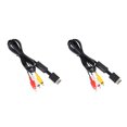 thumbnail image 4 of Sidaley 1.8M AV to RCA Audio Cable Triple Thick Controllers Wire Composite Line Copper PS2 Easy Ultra Leads Installment for TV Negro 1.8 M 2piezas, 4 of 6