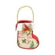 thumbnail image 4 of Bolsa de regalo navideña de peluche decorativa con asa, reutilizable y bonita bolsa de regalo navideña. Calcetín, 4 of 9