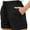 Black, variant on Womens Casual Shorts Comfy Elastic Waist Drawstring Shorts Pants with Pockets XL