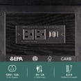 thumbnail image 6 of End Table with Charging Station, Flip Top Side Table with USB Ports and Outlets, Sofa Couch Table Bedside Table for Living Room Bedroom, Narrow Nightstand with Storage Shelves for Small Space, 6 of 15