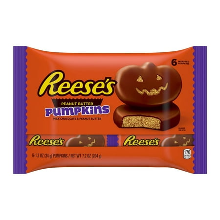 Reese's Halloween Peanut Butter Pumpkin - 7.2oz/6ct