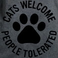 thumbnail image 3 of CafePress - Cats Welcome People Tolera Women's Classic T Shirt - Women's Traditional Fit Dark T-Shirt, 3 of 4