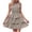 White, variant on IROINNID Women's Sleeveless Prints Sundress Summer Tie Boho Floral Dress Elastic Waist Tiered Ruffle Flory Mini Dresses One-Shoulder Short Dress