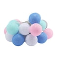 thumbnail image 2 of Swiftyle 1-3 Sets 3cm Cotton Gift Ball LED String, Colorful Holiday Light 1.5m/2m/3m Option Indoor/Outdoor Party/Garden Decor Battery-P owered, 2 of 7