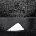 thumbnail image 4 of Bolso de mano informal para mujer, bolso hobo grande con cremallera, bolso de compras de cuero (negro), 4 of 7