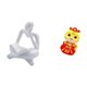 thumbnail image 5 of Figura de lector abstracto, figura humana, decoración, estatua de serpiente china, estatua de pensador abstracto, artesanías de resina, decoración ade, 5 of 8