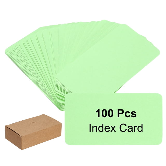 Tarjeta de Nota de Papel Kraft en Blanco de 3.5x2 Pulgadas, 100 Pcs Tarjetas de Papel en Blanco para Mensajes de Recordatorio, Estudio, Manualidades DIY