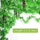 thumbnail image 5 of 22-24m Artificial Leave Garland Green Leaf Ivy Vine Artificial Plant Wall Hanging Garland Wedding Party Home Garden Decor, 5 of 5